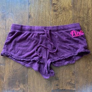 Pink sleep shorts
